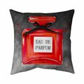 Fondo 26 x 26 in. Perfume Red Bottle-Double Sided Print Indoor Pillow FO3335933